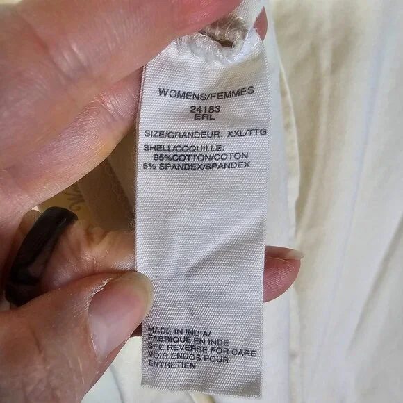 Woolrich Embroidered Turtleneck Top XXL Ivory Leaves Thanksgiving Autumn Teacher - Picture 5 of 10